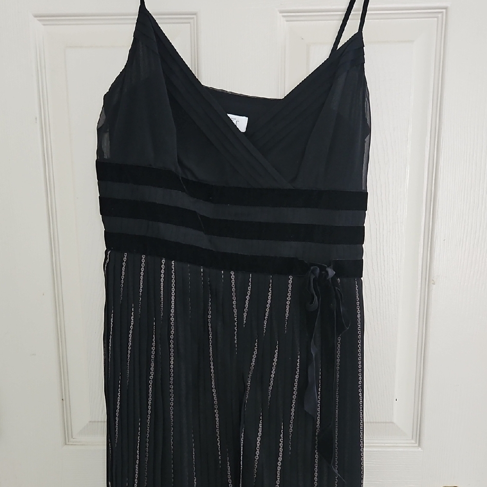 LOFT Black Midi Dress